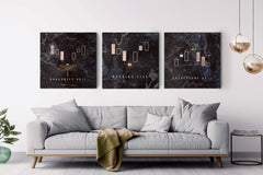Candlestick Formations Canvas Wall Art - Stock Region