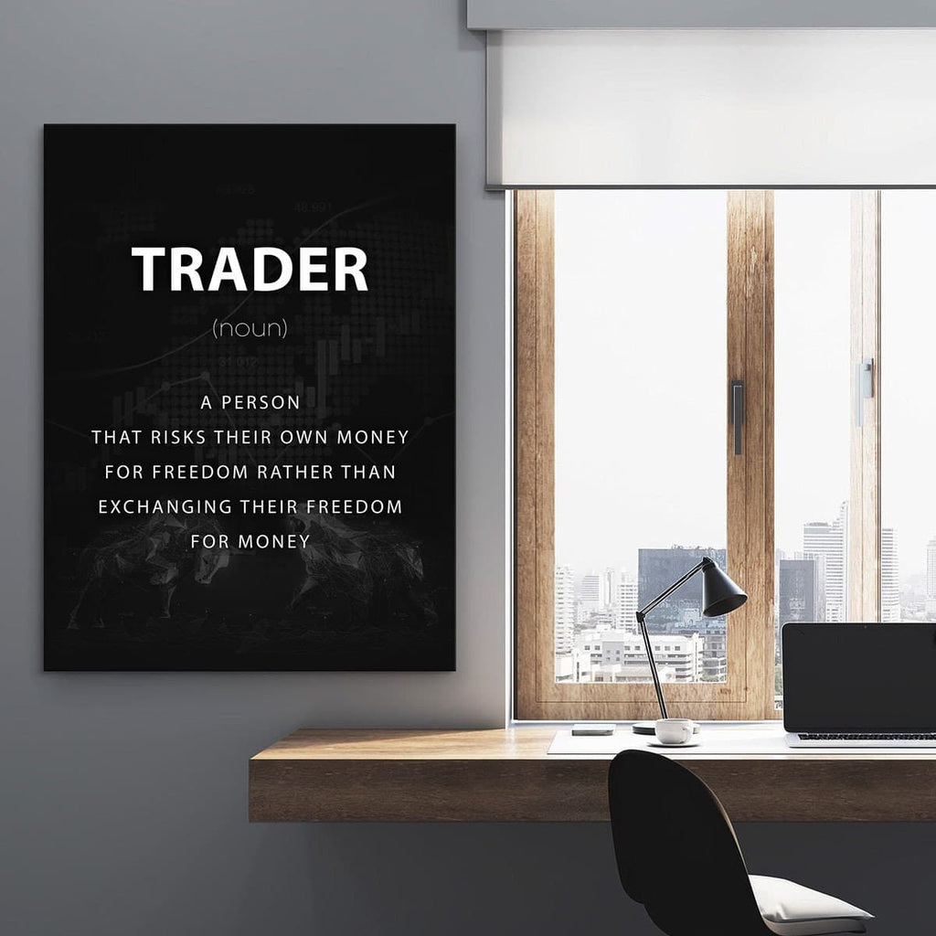 Define Trader Canvas Wall Art - Stock Region