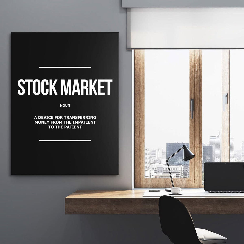 Define Stock Market Canvas Wall Art - Stock Region