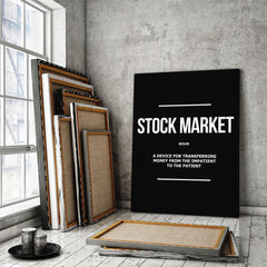 Define Stock Market Canvas Wall Art - Stock Region