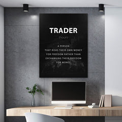 Define Trader Canvas Wall Art - Stock Region
